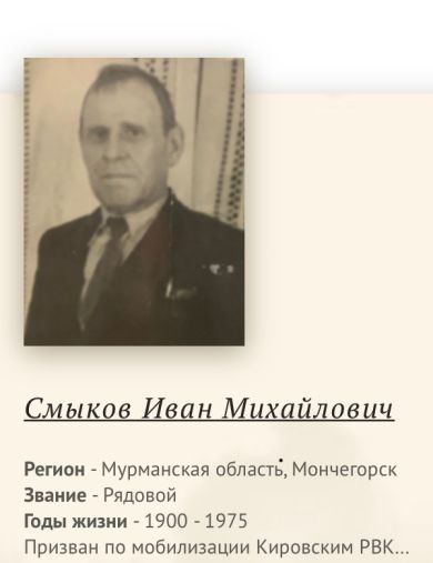 Смыков Иван Михайлович