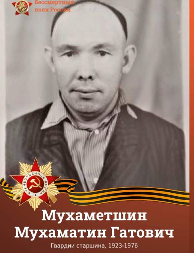 Мухаметшин Мухаматин Гатович