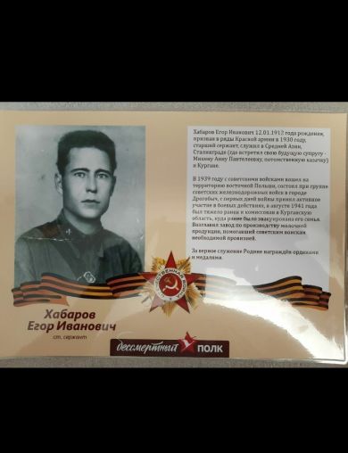 Хабаров Егор Иванович