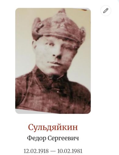 Сульдяйкин Федор Сергеевич
