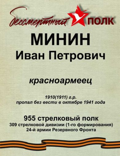 Минин Иван Петрович