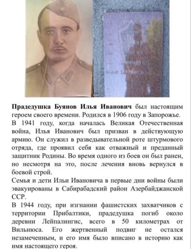 Буянов Илья Иванович