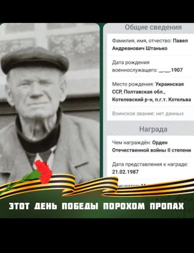 Штанько Павел Андреанович