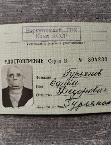 Гурьянов Ефим Федорович
