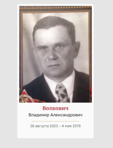 Волкович Владимир Александрович