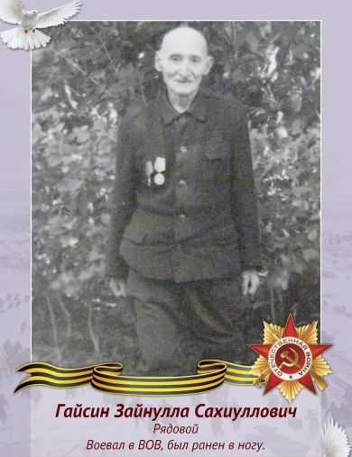 Гайсин Зайнулла Сахиуллович