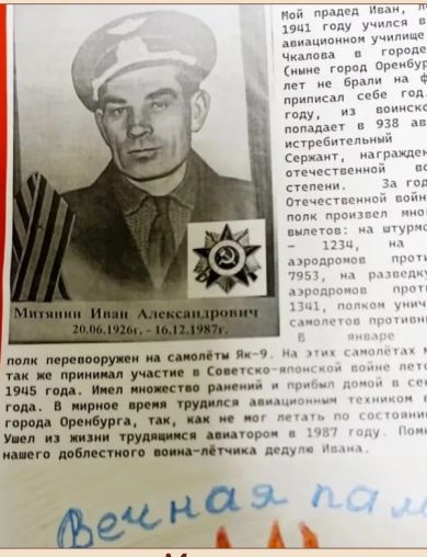 Митянин Иван Александрович