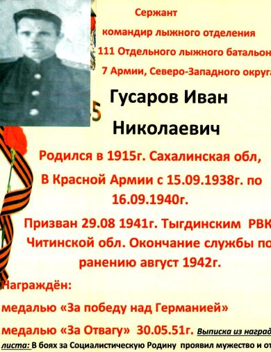 Гусаров Иван Николаевич