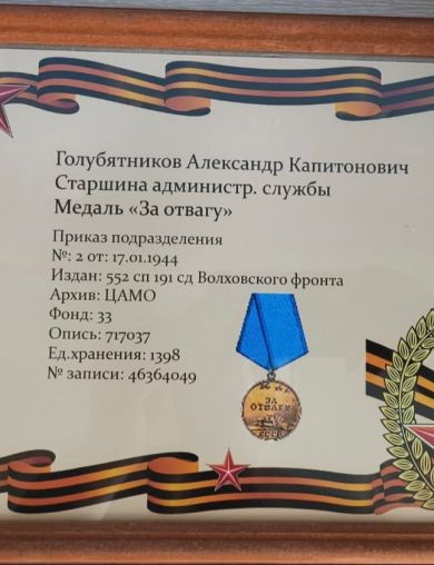 Голубятников Александр Капитонович