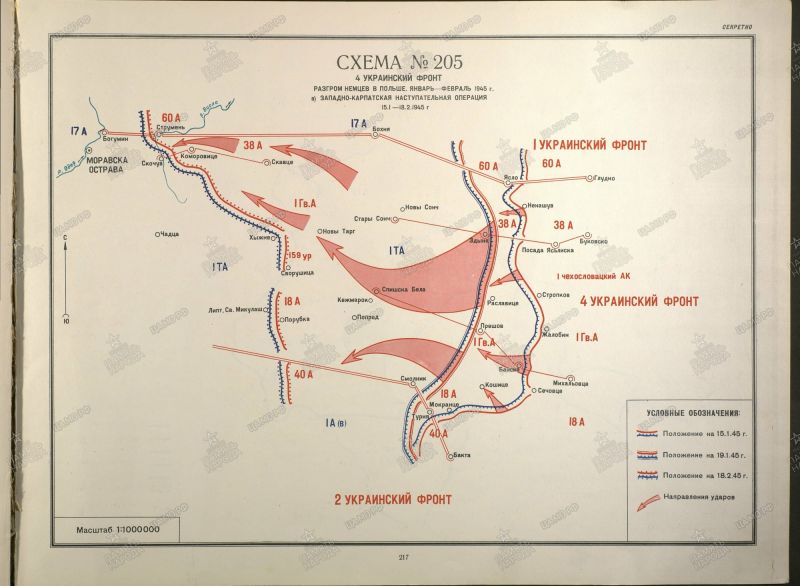 Восточно карпатская операция карта