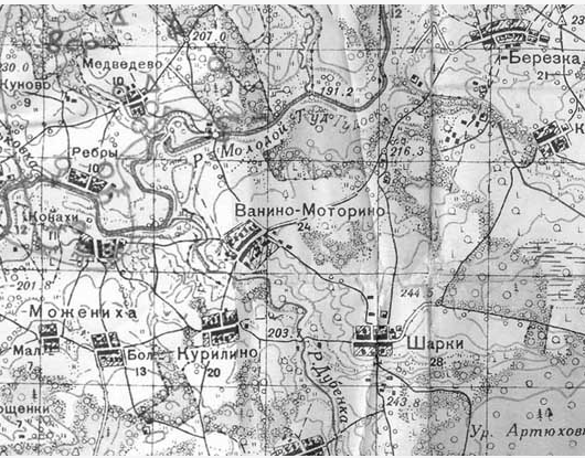 Довоенная карта калининской области